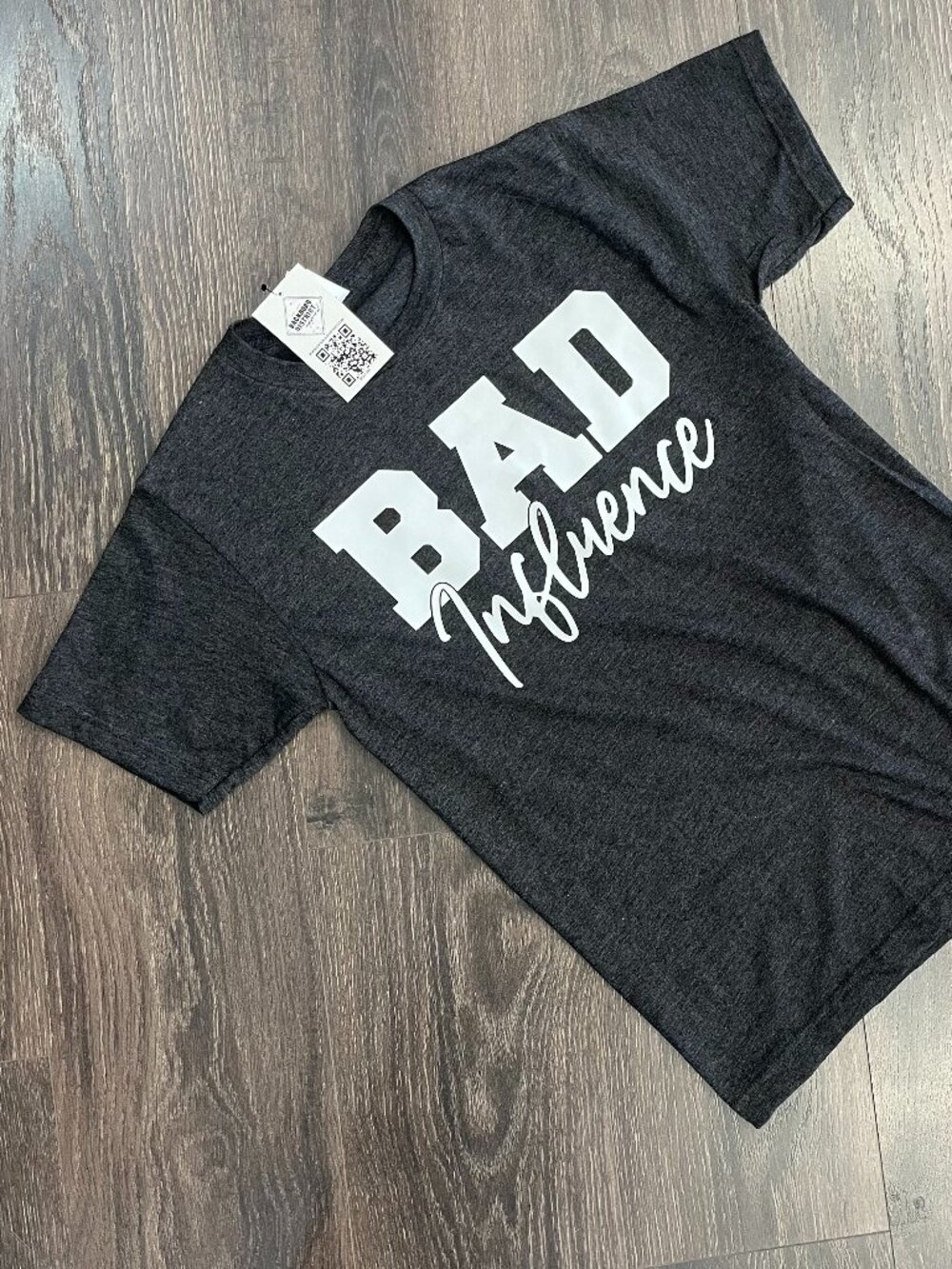 NWT Tultex Bad Influence Unisex Graphic Tee Grey Size 2XL
